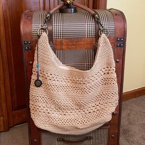 The Sak Crochet Hobo Bamboo Purse
